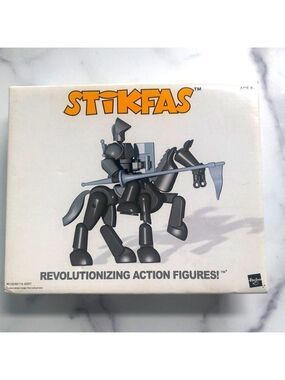 Stikfas Omega Male Armored Knight With Stallion Deluxe Action Figure Kit